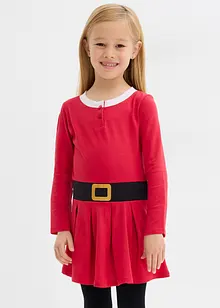 Weihnachtliches Jerseykleid aus reiner Baumwolle, bonprix