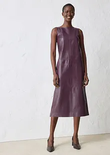 Robe en cuir d’agneau nappa, bonprix