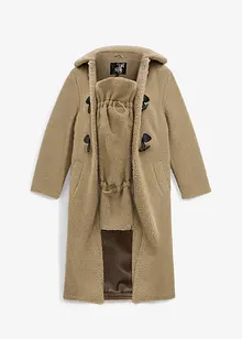 Manteau de grossesse en sherpa avec empiècement de portage, bonprix