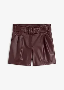 Short enduit avec ceinture, bonprix