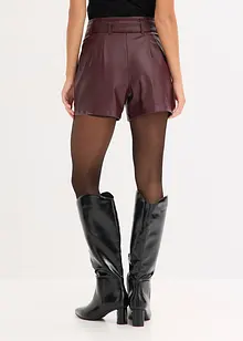 Short enduit avec ceinture, bonprix