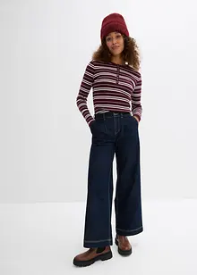 Wide-Leg-Jeans High Waist, Bequembund, bonprix