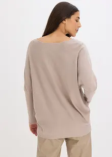 Pull en fine maille avec strass, bonprix