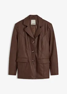 Blazer long enduit, bonprix