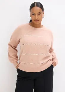 Boxy-Pullover mit Pailletten, bonprix