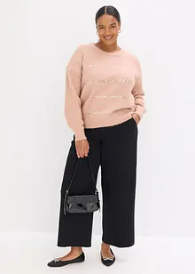 Boxy-Pullover mit Pailletten, bonprix