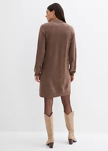 Kurzes Strickkleid mit Knopfleiste, bonprix