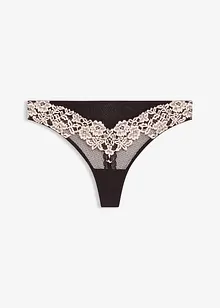 String à dentelle bicolore, bonprix