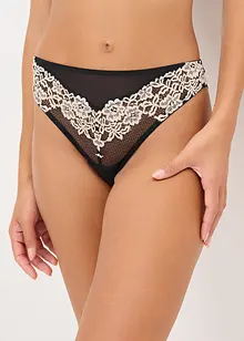 String aus zweifarbiger Spitze, bonprix