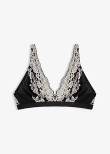 Soutien-gorge bralette à dentelle bicolore, bonprix