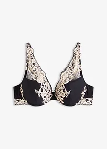 Soutien-gorge à coques en dentelle bicolore, bonprix