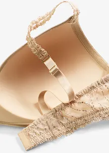 Soutien-gorge à coques sans armatures, broderies, bonprix