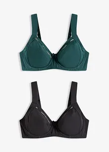 Lot de 2 soutiens-gorge à armatures, bonprix
