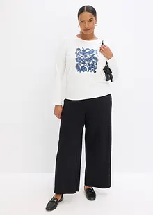 T-shirt manches longues à imprimé, bonprix