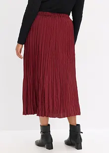 Jupe longue en satin froissé, bonprix