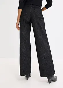 Pantalon large en coton extensible, bonprix