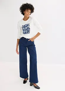 T-shirt manches longues à imprimé, bonprix