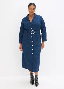 Robe en twill avec ceinture (ens. 2 pces), bonprix