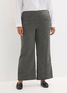 Pantalon bootcut, aspect tweed, bonprix