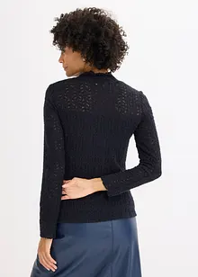 Rollkragenshirt aus Spitze, bonprix