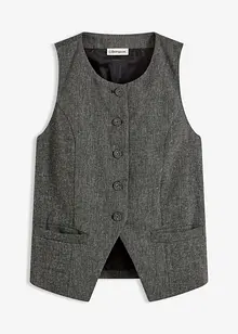Gilet sans manches à motif Prince de Galles, bonprix