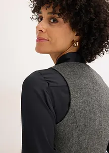 Gilet sans manches à motif Prince de Galles, bonprix