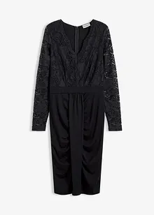 Spitzenkleid mit Drapierung, bonprix