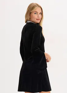 Minikleid aus fließendem Samt, bonprix