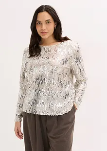 Pailletten-Langarmshirt, bonprix