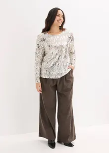 Pailletten-Langarmshirt, bonprix