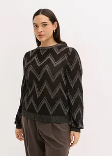 Pull en fine maille brillante, bonprix
