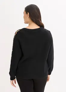 Pull avec perles métalliques, bonprix