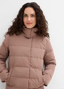 Doudoune longue et déperlante en duvet, bonprix