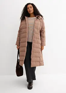 Doudoune longue et déperlante en duvet, bonprix