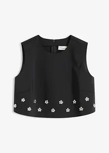 Top sans manches en coton mélangé, bonprix