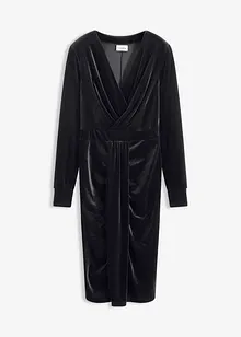 Midikleid aus fließendem Samt, bonprix