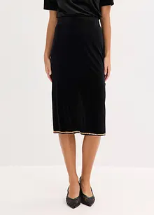 Jupe midi avec strass, bonprix