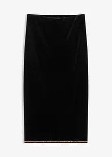 Jupe midi avec strass, bonprix