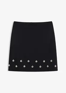 Mini-jupe en coton mélangé, bonprix