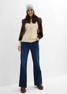 Ripp-Langarmshirt aus reiner Baumwolle, bonprix