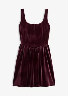 Corsagenkleid aus softem Samt, bonprix