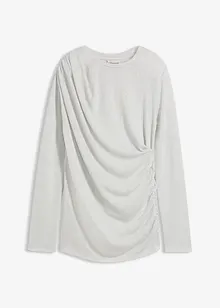 Langarmshirt mit Raffungen, bonprix