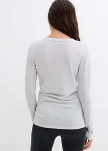Langarmshirt mit Raffungen, bonprix