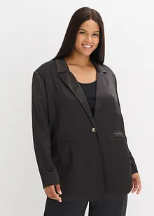 Blazer oversize en satin, bonprix