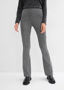 Ausgestellte Leggings mit Glitzergarn, bonprix