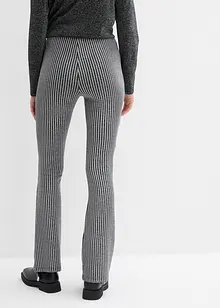 Ausgestellte Leggings mit Glitzergarn, bonprix