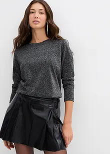 Langarmshirt mit Glitzergarn, bonprix