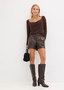 Top mit Wasserfallausschnitt, bonprix