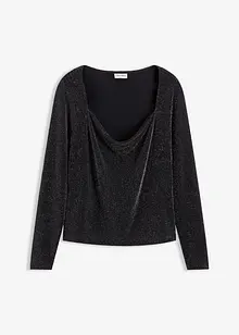 Top mit Wasserfallausschnitt, bonprix