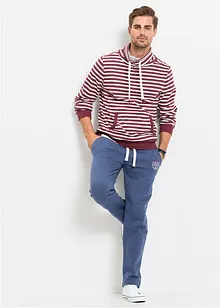 Jogginghose aus reiner Baumwolle mit sportiven Details, bonprix